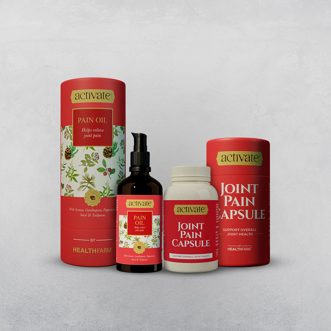 Healthfarm Activate Pain Oil + Joint Pain Capsules