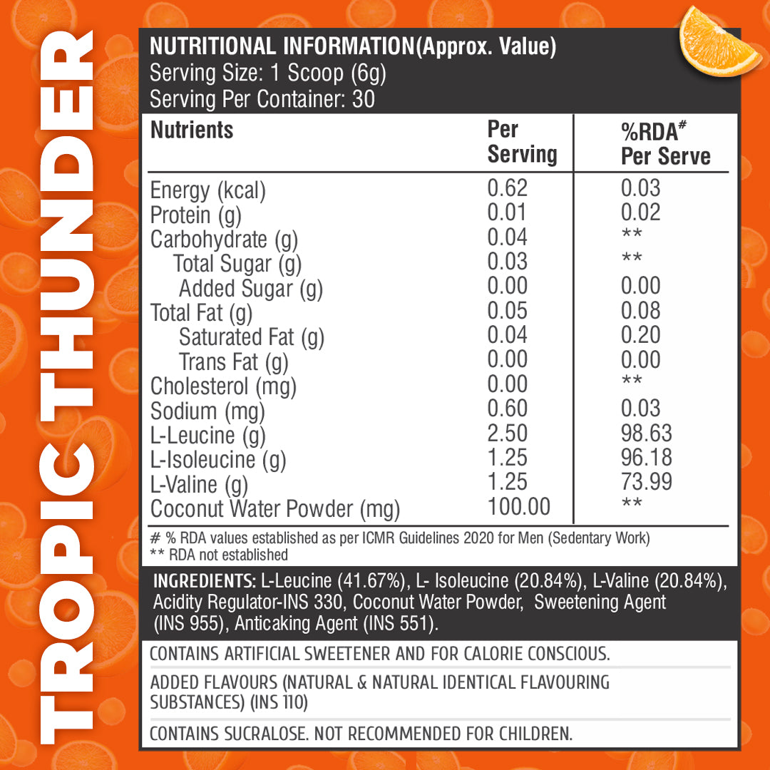 Healthfarm Muscle Intra BCAA (180G) - Stock Clearance
