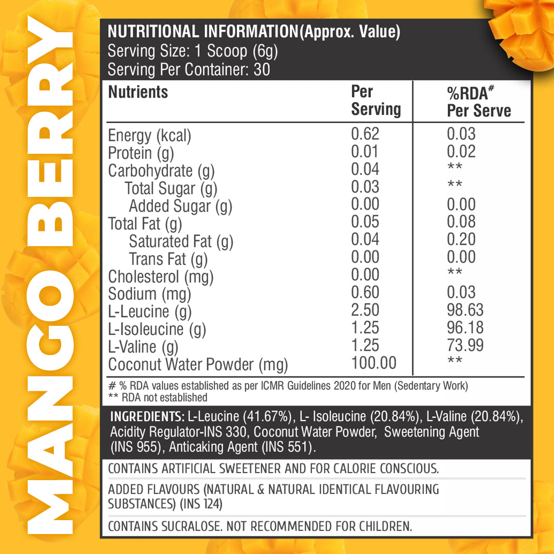 Healthfarm Muscle Intra BCAA (180G) - Stock Clearance