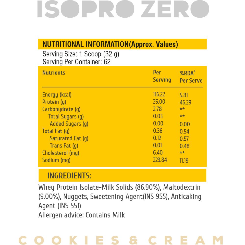 HealthFarm ISO Pro ZERO, 100% Whey