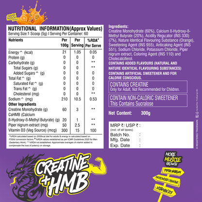 Healthfarm Creatine + HMB (300g)