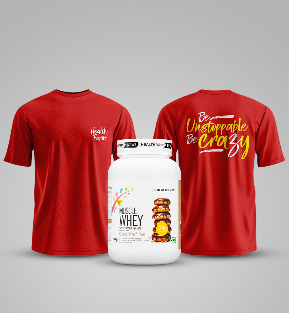 Healthfarm Muscle Whey + Free T-Shirt