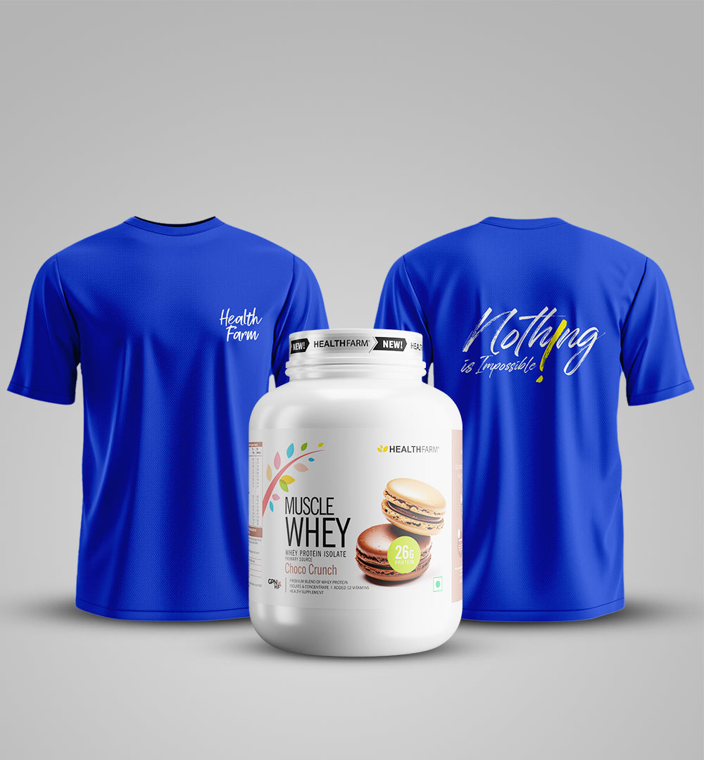 Healthfarm Muscle Whey + Free T-Shirt