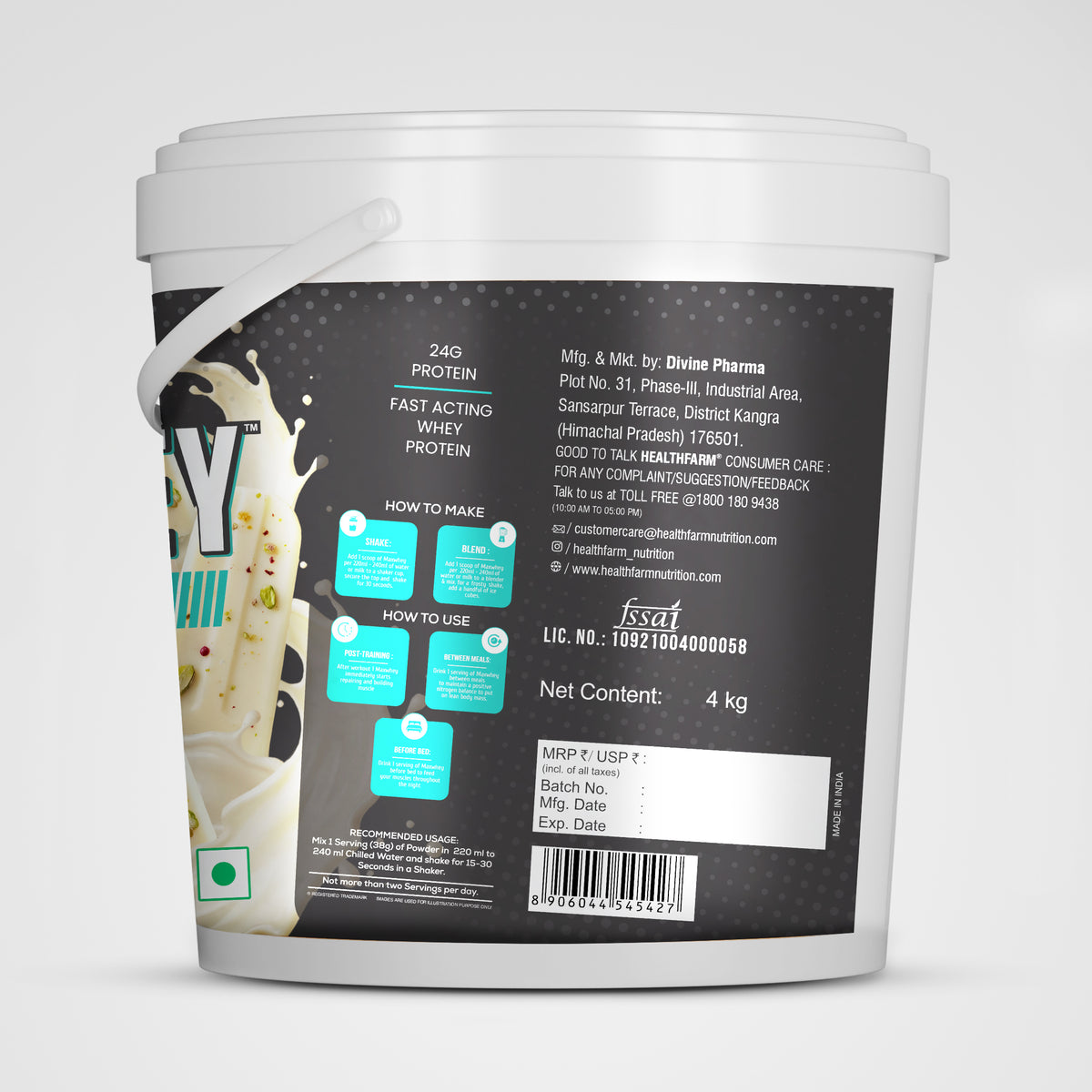 Healthfarm MaxWhey Protein | 24g Protein