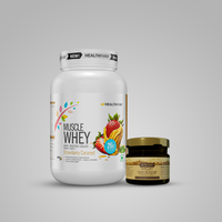 Healthfarm Muscle whey 1kg + Creatine 100g + Shialjit gold & kesar