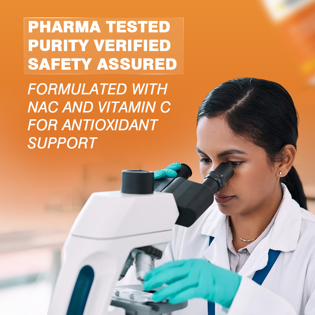 Healthfarm N-Acetyl L-Cysteine (NAC) + Vitamin C | 60 Tab