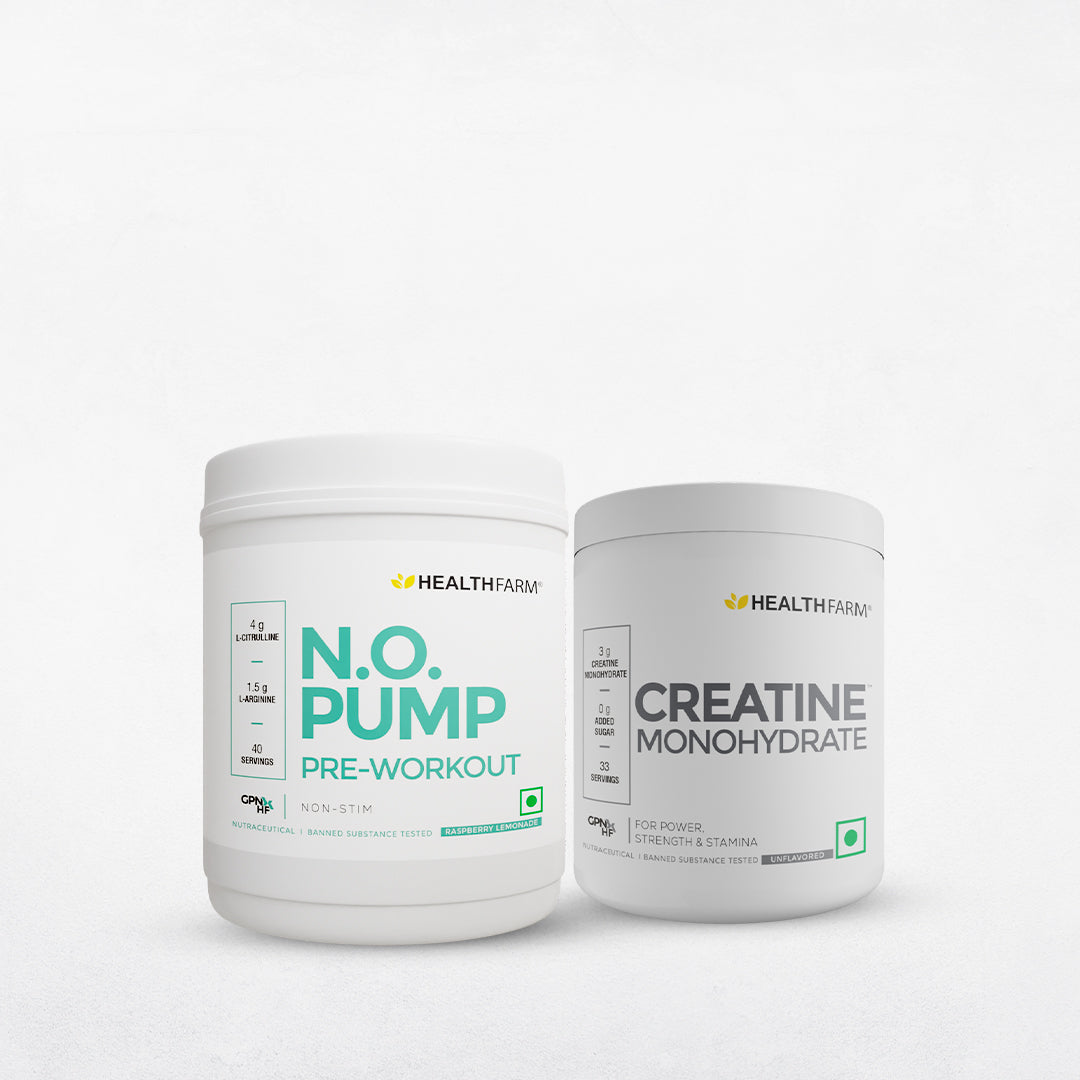 Healthfarm N.O Pump + Creatine Monohydrate (100g)