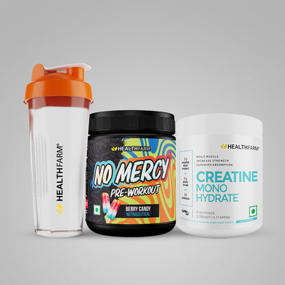 Healthfarm No Mercy + Creatine (250g) + Free Shaker