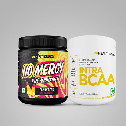 Healthfarm No Mercy Pre Workout + Intra BCAA (180G)