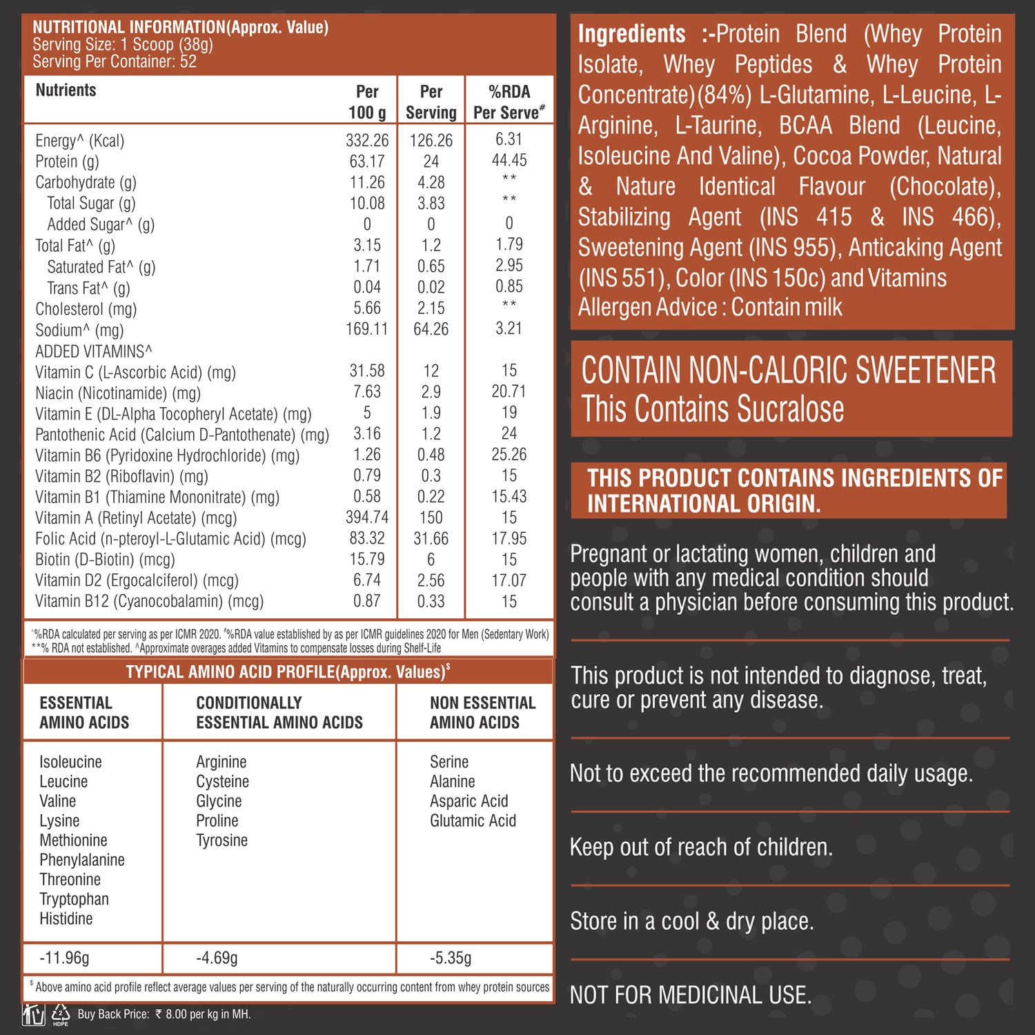 Healthfarm Maxwhey 24g Protein | 100% Whey Protein