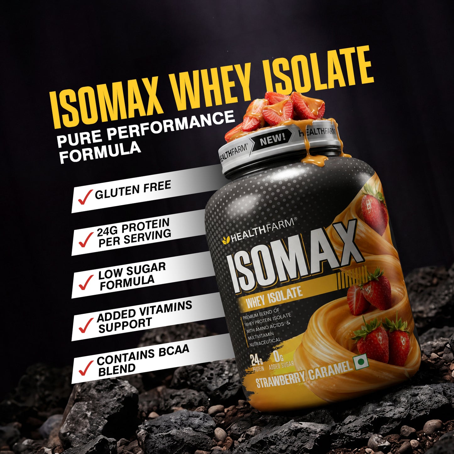 Healthfarm ISOMAX Whey Isolate – 24g Protein