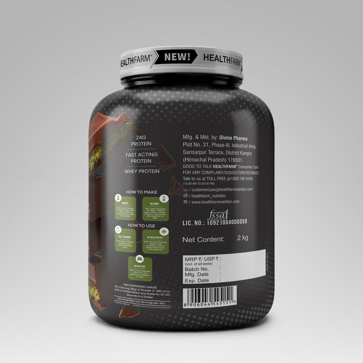 Healthfarm MaxWhey Protein | 24g Protein