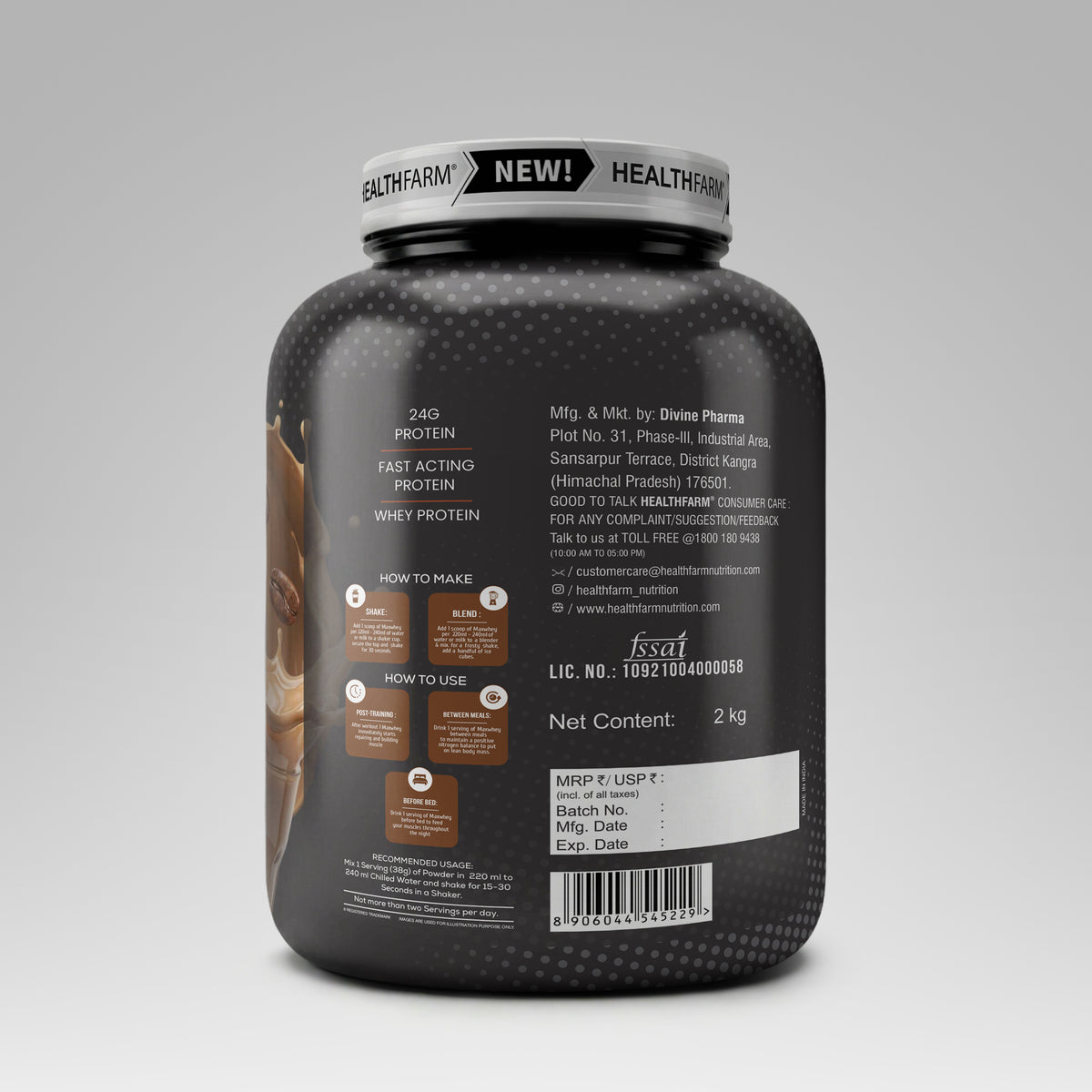 Healthfarm MaxWhey Protein | 24g Protein