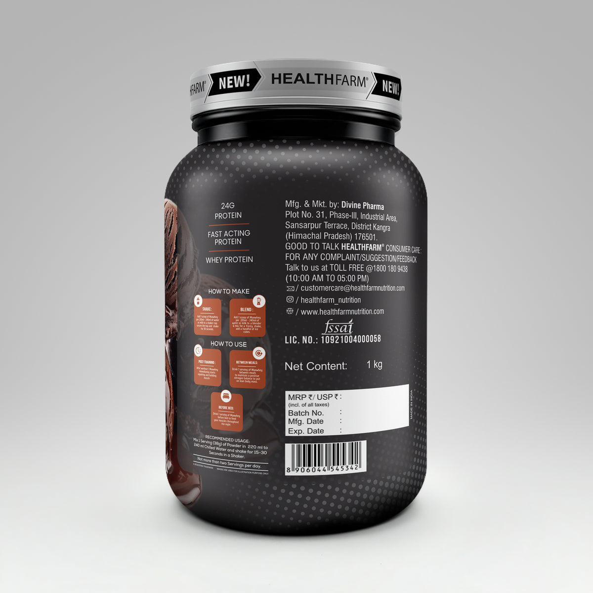 Healthfarm MaxWhey Protein | 24g Protein