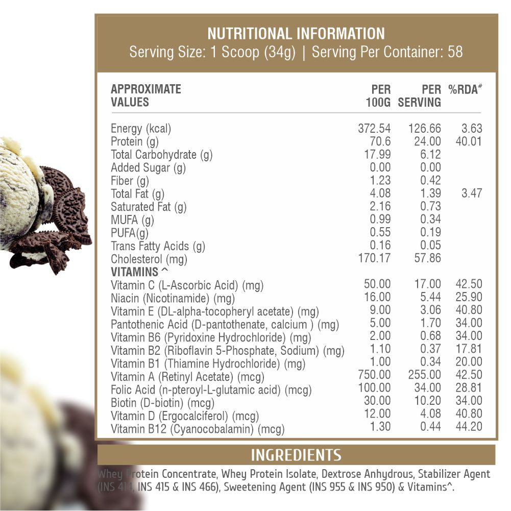 HealthFarm Whey Protein Plus with Added Vitamins