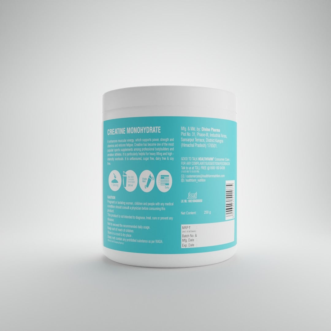 Healthfarm Muscle Creatine Monohydrate, (250g)