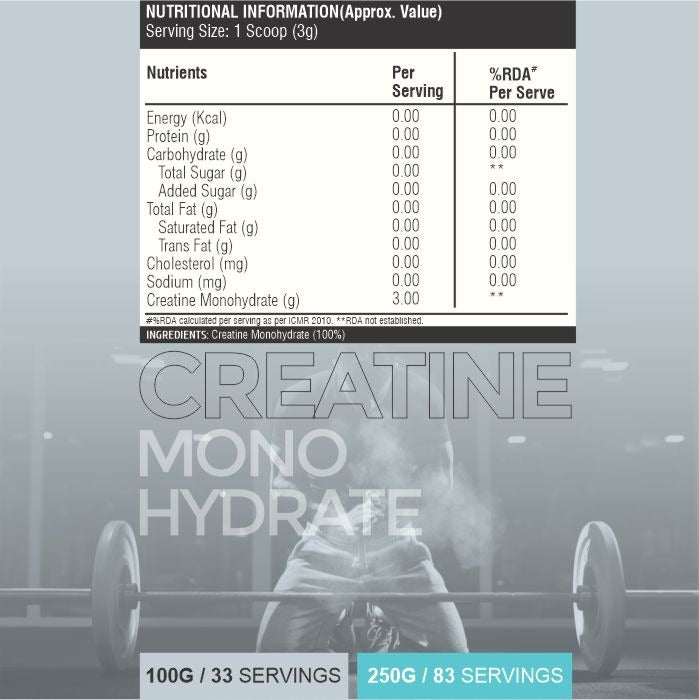 Healthfarm Muscle Creatine Monohydrate, (250g)