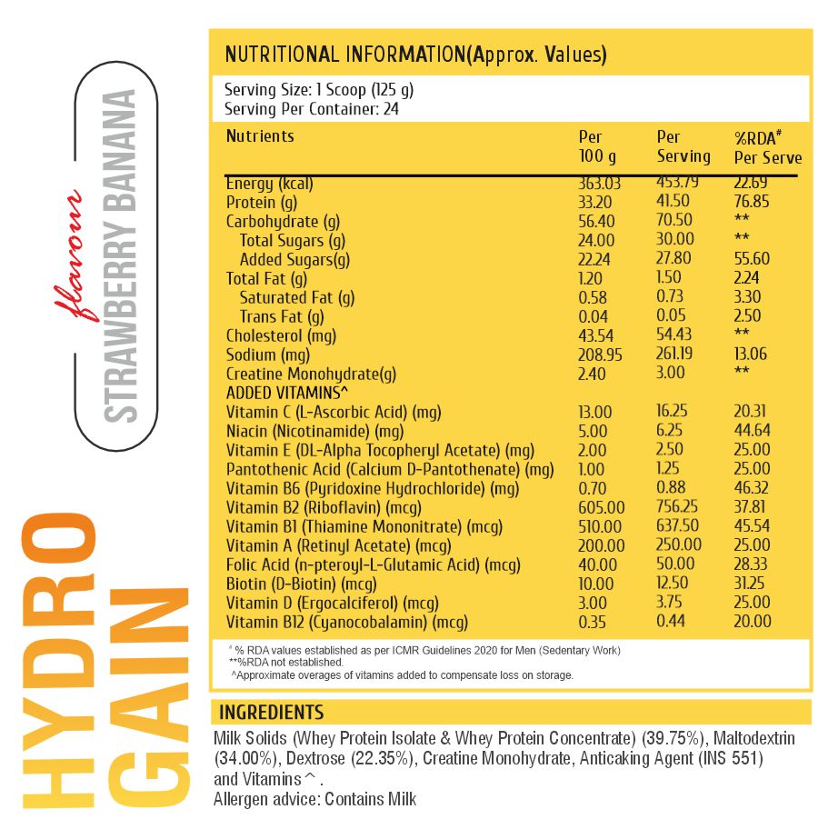 HealthFarm HYDRO GAIN High-quality Mass Gainer