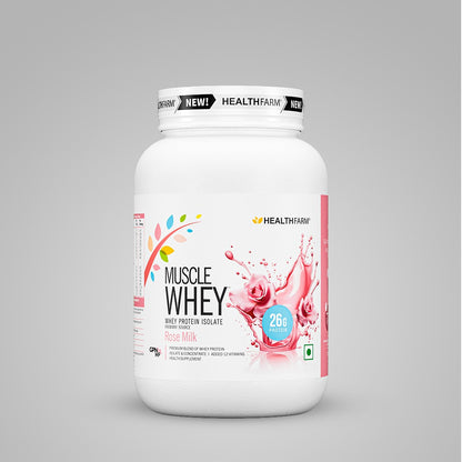 HealthFarm Muscle Whey Protein Isolate &amp; Concentrate | Premium Blend of Whey Protein