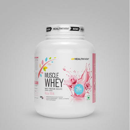 HealthFarm Muscle Whey Protein Isolate &amp; Concentrate | Premium Blend of Whey Protein