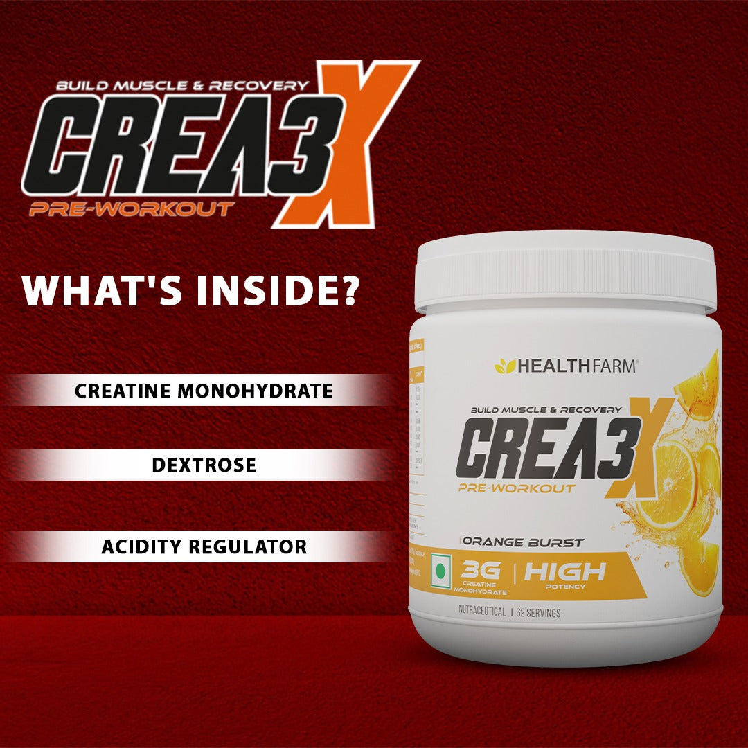 Healthfarm Crea3X for Build Muscle &amp; Recovery