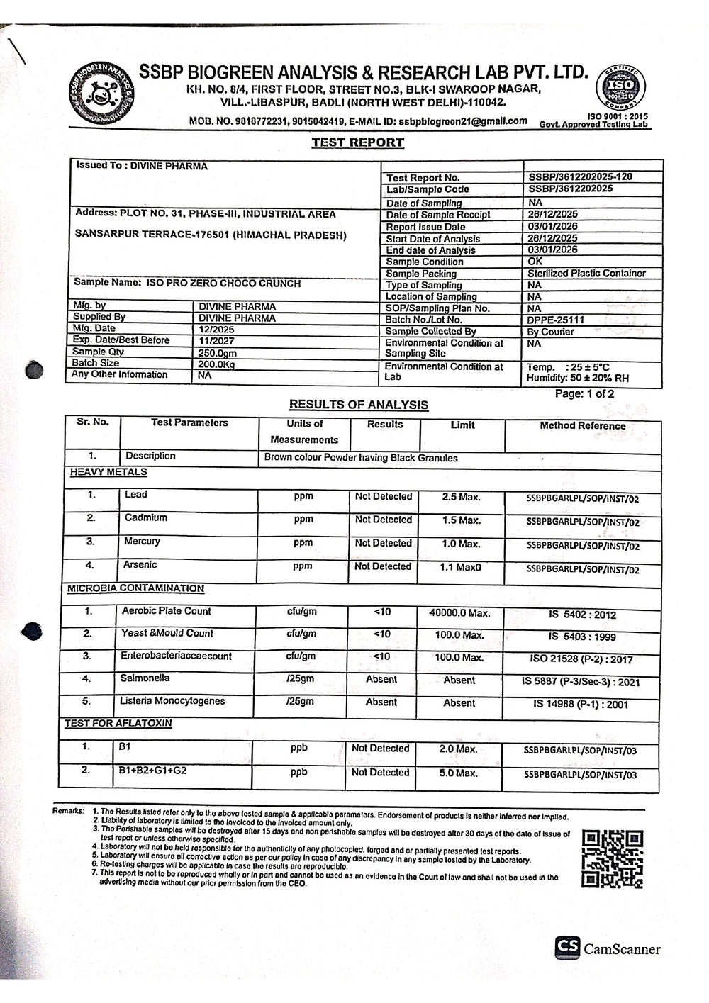 Lab Test Reports - Page 2