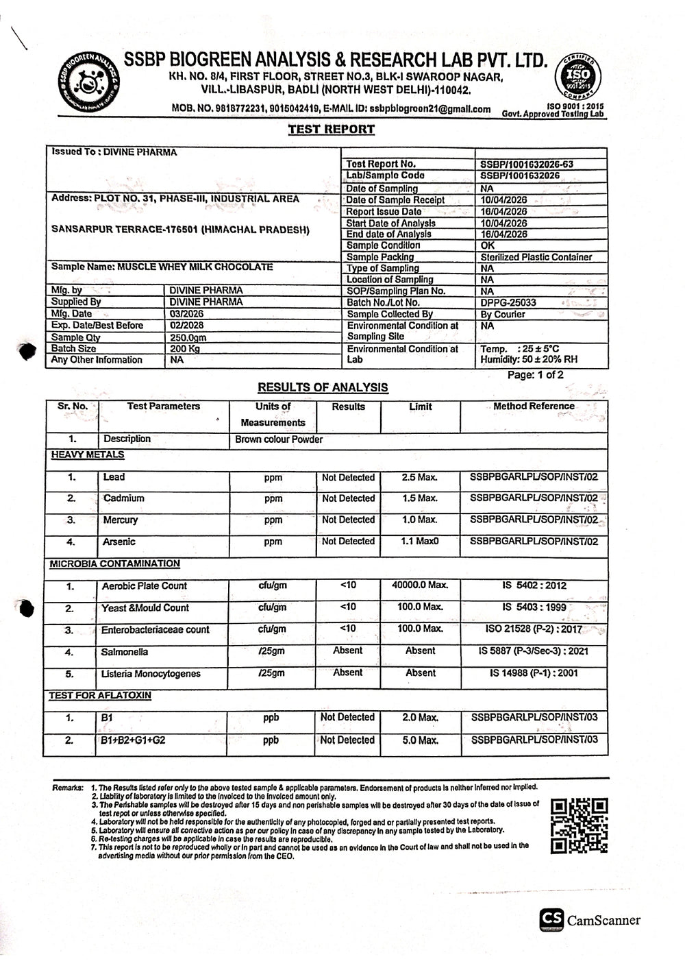 Lab Test Reports - Page 3