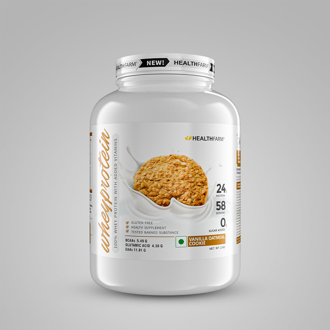Healthfarm Whey Protein Plus | 100% Whey Protein with Added Vitamins