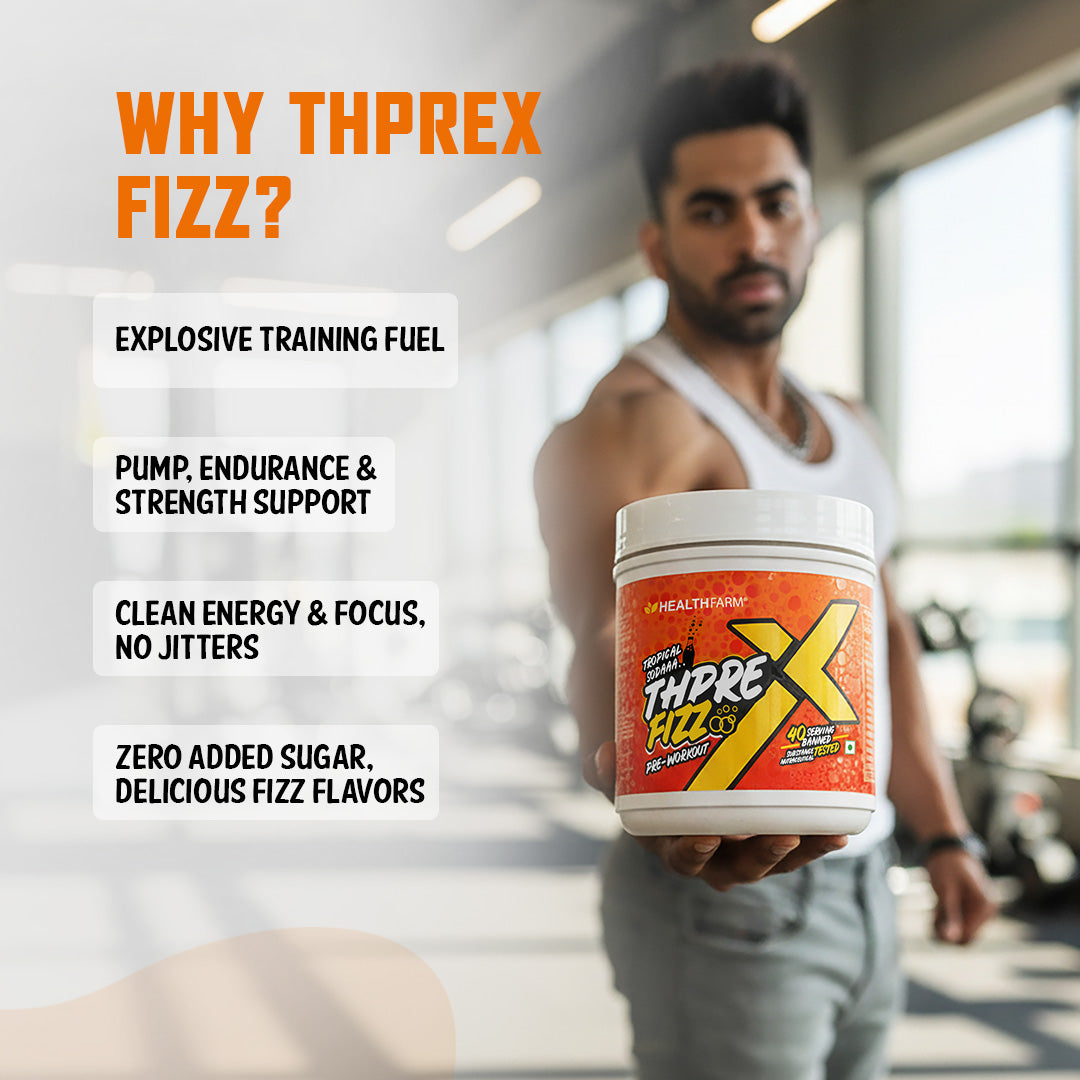 Healthfarm ThPreX Fizz Pre-Workout Supplement | 400g