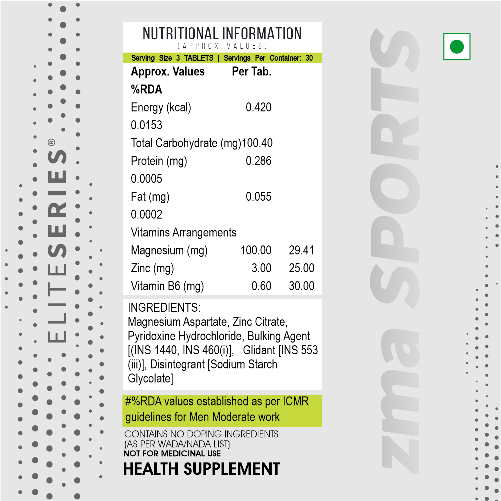 ZMA SPORTS TAB, Boost Immunity, Muscle Growth, Fast Recovery