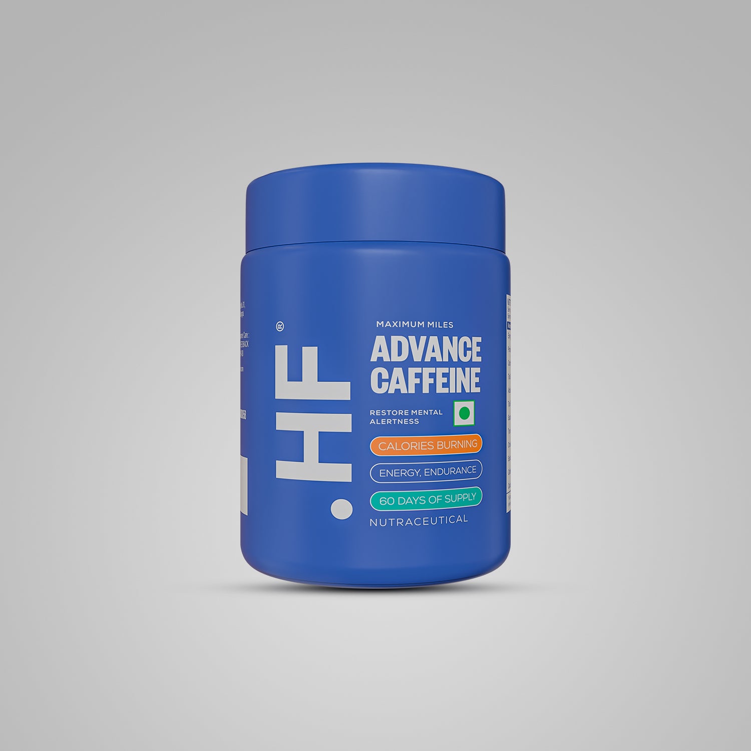 HealthFarm Advance Caffeine Tablets for Men and Women (60 Tab)