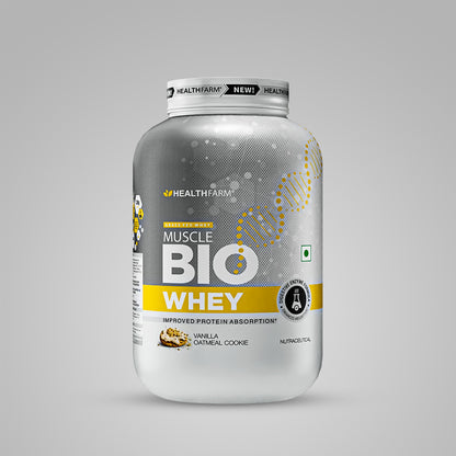 Healthfarm Muscle Bio Whey | Grass Fed Protein | Improved Protein Absorption