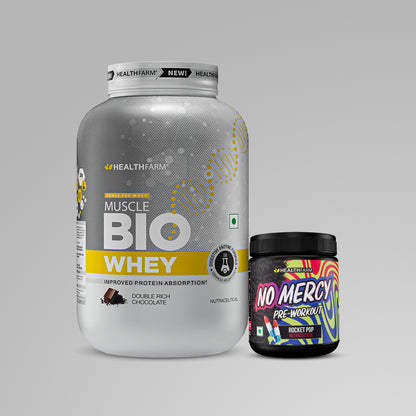 Healthfarm Muscle Bio Whey (1Kg) + No Mercy
