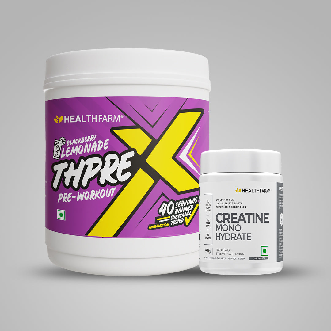 Healthfarm Thprex (500g) + Creatine (100g)