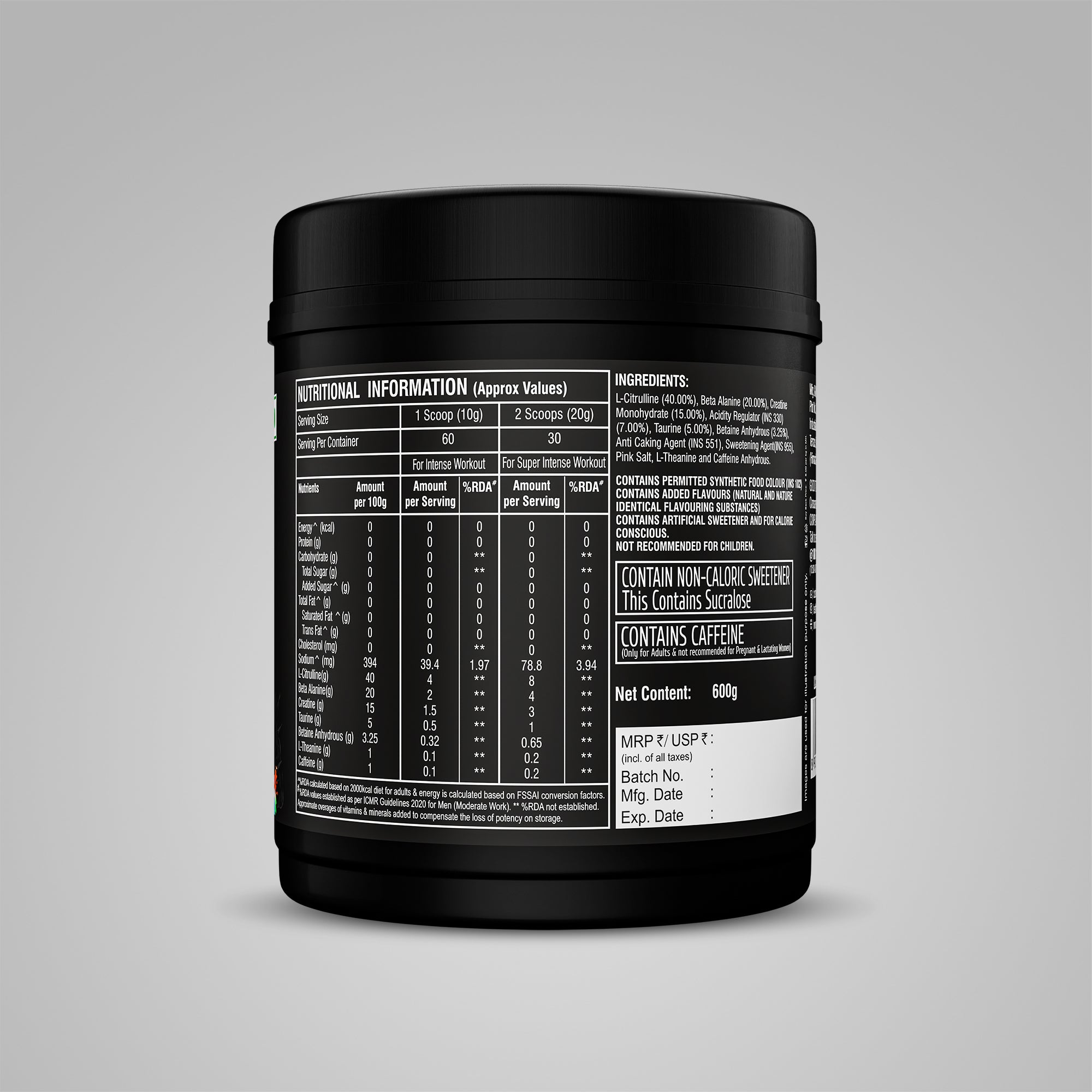 Healthfarm Limitless Thprex - Fully Loaded Pre-workout (60 Serving)