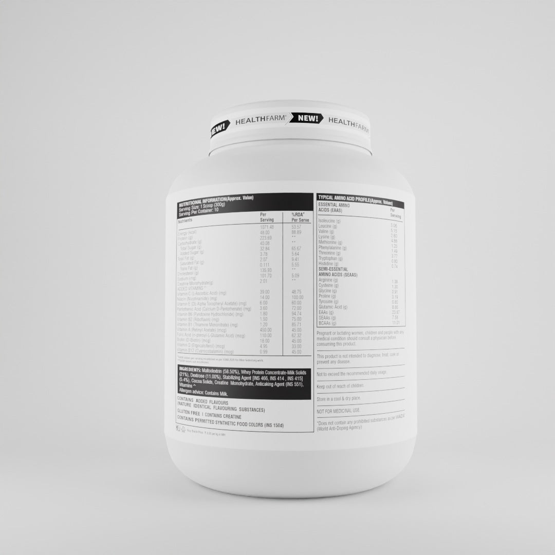 Healthfarm Muscle Gainer | Hard Gainer Bulk Phase Formula