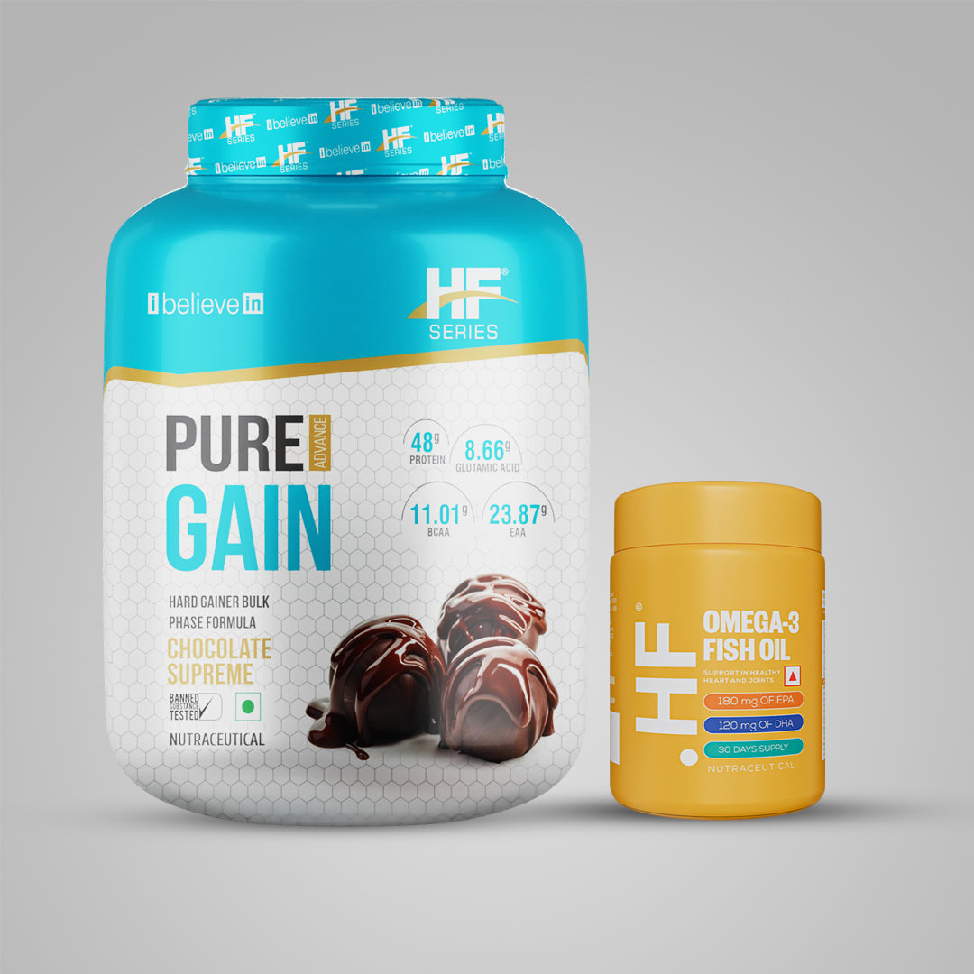 HF Series Pure Gain + Omega 3 Fish oil Combo