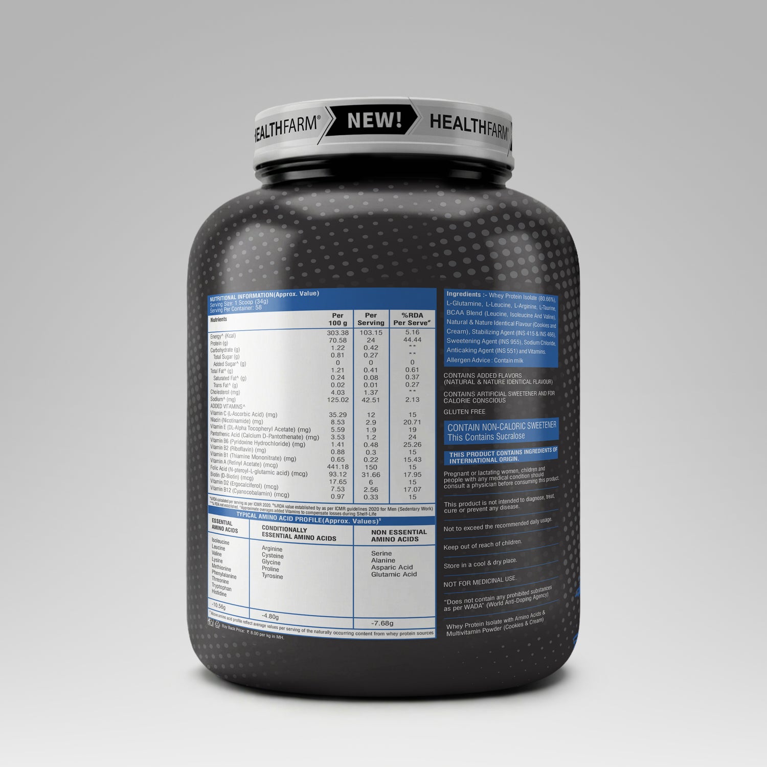 Healthfarm ISOMAX Whey Isolate – 24g Protein