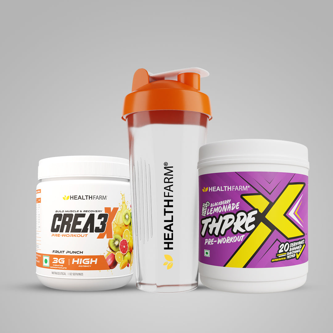 Healthfarm Crea3X + ThPreX (250g) + Plastic Shaker