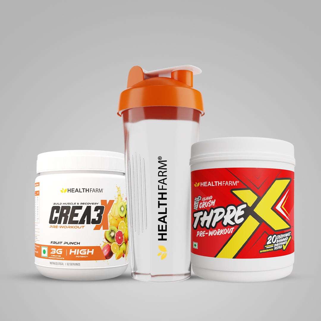 Healthfarm Crea3X + ThPreX (250g) + Plastic Shaker