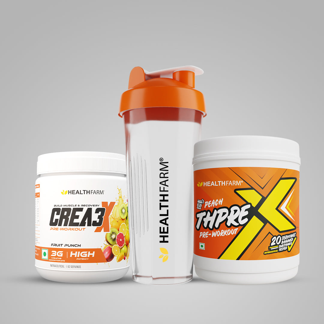 Healthfarm Crea3X + ThPreX (250g) + Plastic Shaker