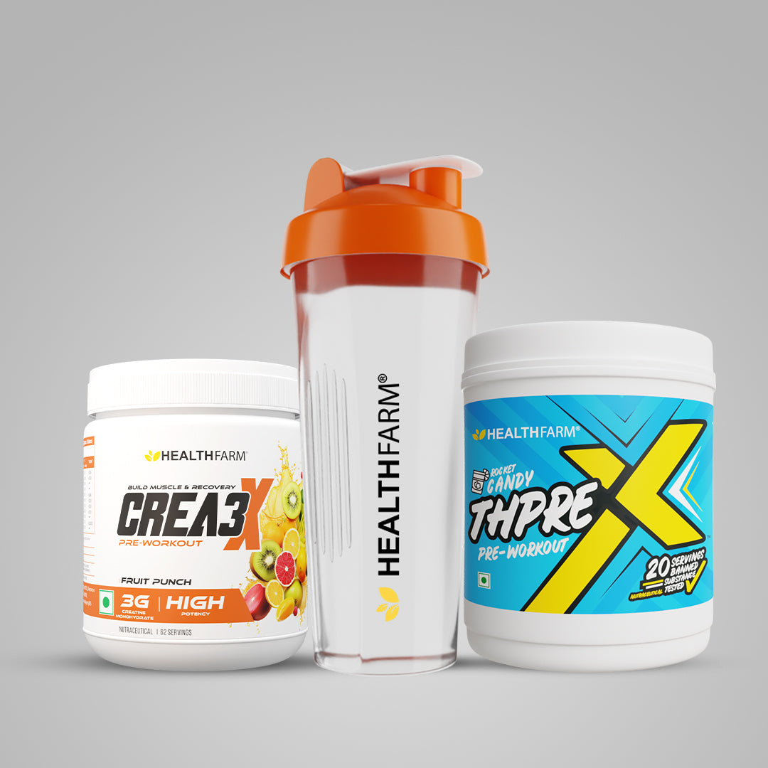 Healthfarm Crea3X + ThPreX (250g) + Plastic Shaker