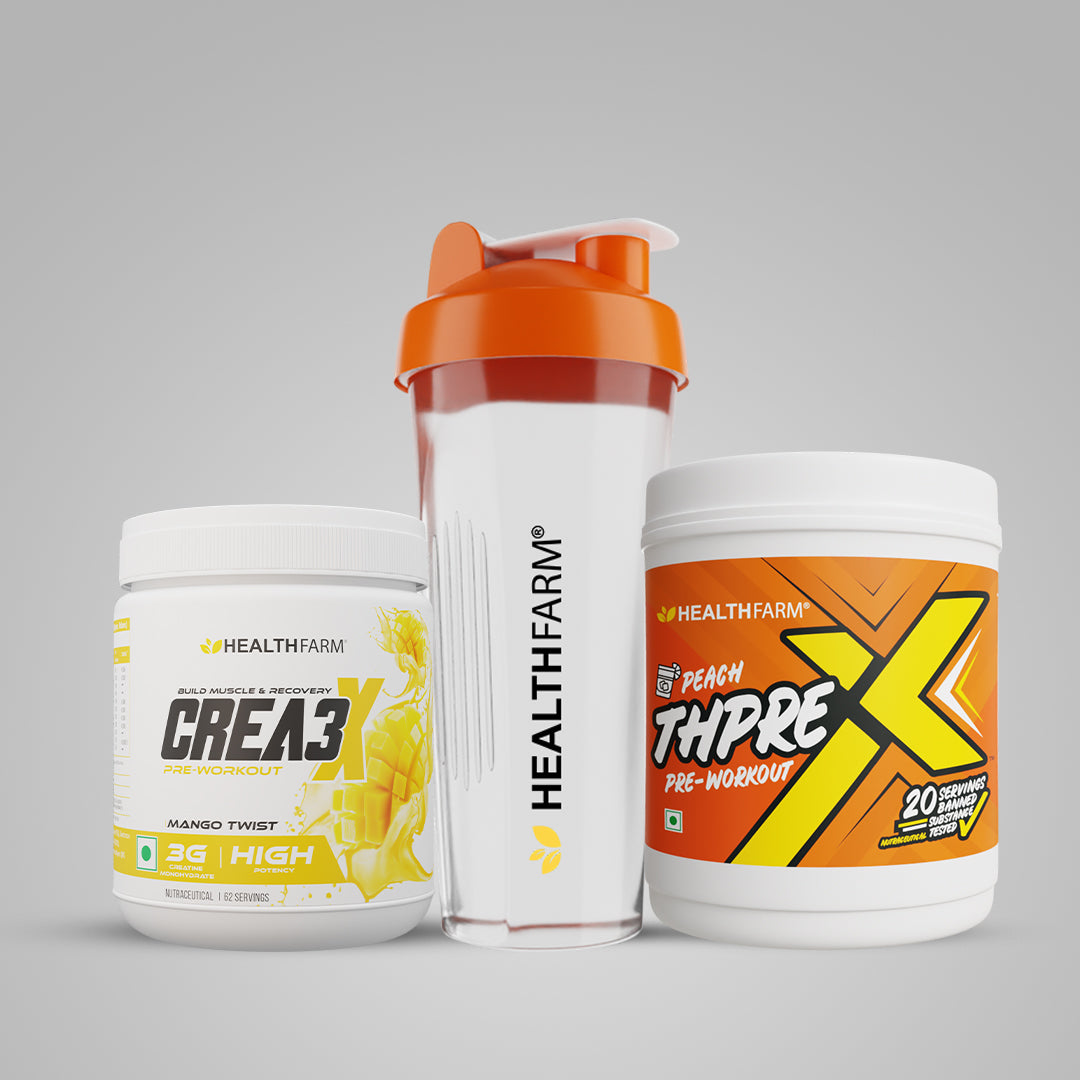 Healthfarm Crea3X + ThPreX (250g) + Plastic Shaker