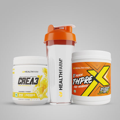 Healthfarm Crea3X + ThPreX (250g) + Plastic Shaker