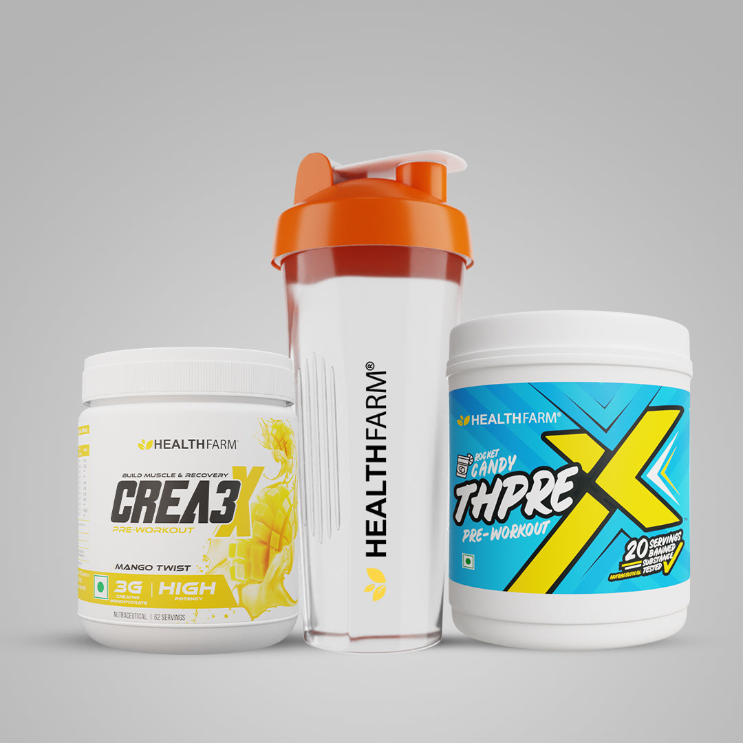 Healthfarm Crea3X + ThPreX (250g) + Plastic Shaker