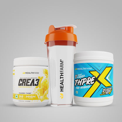 Healthfarm Crea3X + ThPreX (250g) + Plastic Shaker