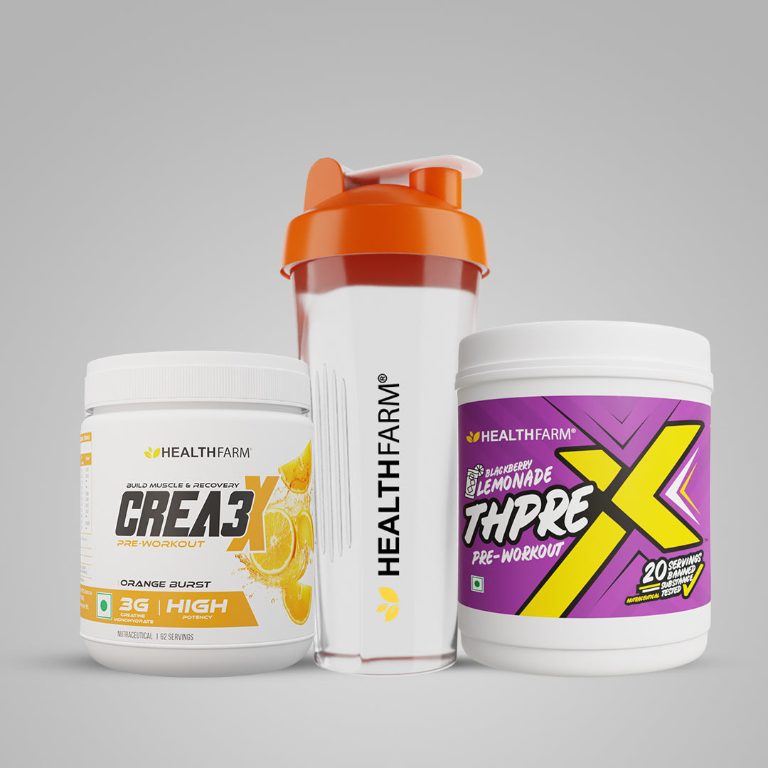 Healthfarm Crea3X + ThPreX (250g) + Plastic Shaker