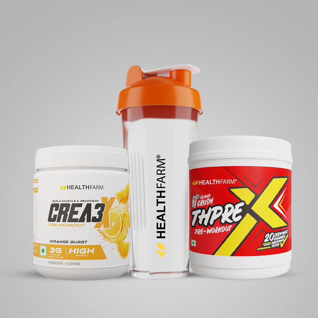 Healthfarm Crea3X + ThPreX (250g) + Plastic Shaker