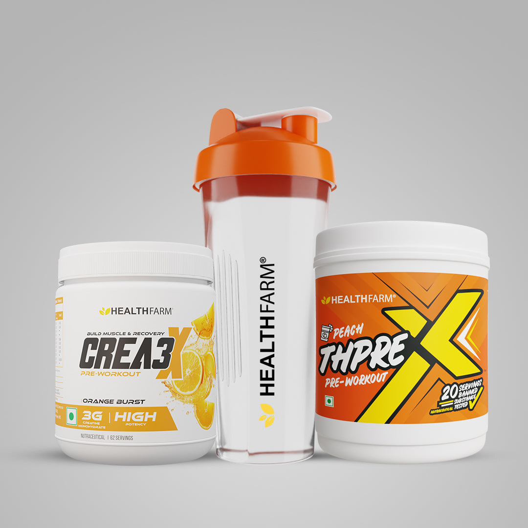 Healthfarm Crea3X + ThPreX (250g) + Plastic Shaker