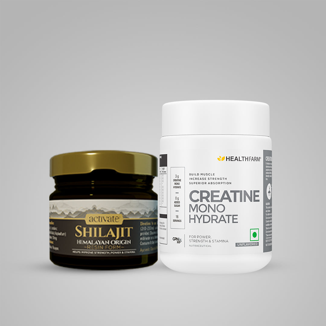 Healthfarm Creatine (100g) + Shilajit (20g)